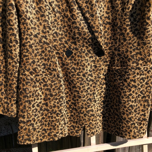 NEW Vintage Florine Wachter Animal Print Blazer Jacket 14 - Picture 3 of 8